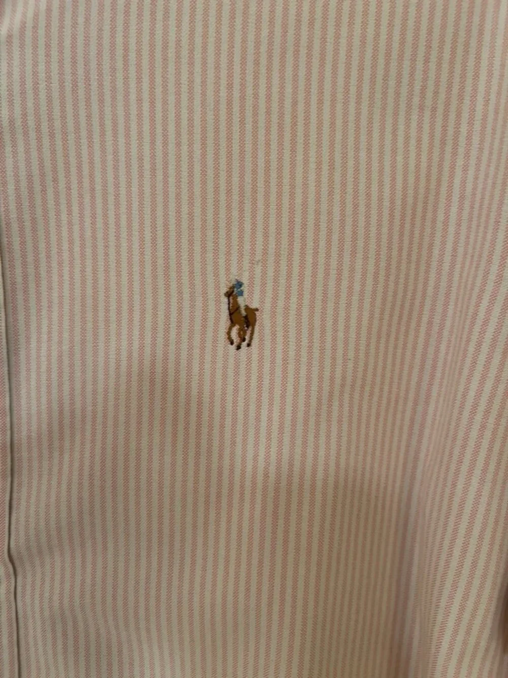 Ralph Lauren Polo 100% Cotton Dress Shirt Men’s 15 1/2 33 PINK STRIPES